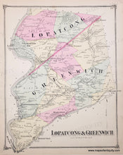 Load image into Gallery viewer, Genuine-Antique-Map-Lopatcong--Greenwich-Warren-Co-NJ--1874-Beers-Maps-Of-Antiquity