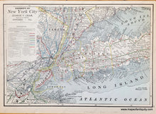 Load image into Gallery viewer, Genuine-Antique-Map-Vicinity-of-New-York-City-1900-circa-Cram-Maps-Of-Antiquity