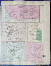 Load image into Gallery viewer, 1873 - Double-Sided Sheet Centerfold Portion Of East New York York; Verso Flatlands / Unionville