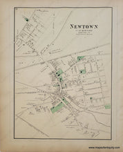 Load image into Gallery viewer, 1873 - Astoria New York Verso Woodside Maspeth East Williamsburg Newtown Antique Map Genuine