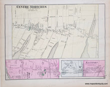 Load image into Gallery viewer, 1873 - Double-sided map: Part of Brookhaven verso Centre Moriches, Eastport, Blue Point, Setauket, East Setauket, Mount Sinai, and Lakeland (NY) - Antique Map