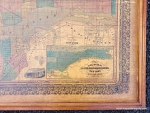 Load image into Gallery viewer, Framed-Genuine-Antique-Map-Fannings-Map-of-New-York-shewing-the-entire-Island-with-the-Cities-of-Brooklyn-and-Jersey-City-1856-Ensign,-Bridgman-&-Fanning-Maps-Of-Antiquity
