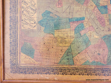 Load image into Gallery viewer, Framed-Genuine-Antique-Map-Fannings-Map-of-New-York-shewing-the-entire-Island-with-the-Cities-of-Brooklyn-and-Jersey-City-1856-Ensign,-Bridgman-&-Fanning-Maps-Of-Antiquity