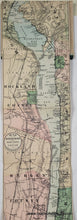 Load image into Gallery viewer, 1898 - The Hudson By Daylight Map From New York Bay To The Head Of Tide Water... Also Names