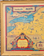 Load image into Gallery viewer, Genuine-Antique-Map-Historical-Map-of-the-State-of-New-York-1937-Annand-Historical-Map-Bureau-Maps-Of-Antiquity