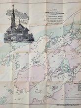 Load image into Gallery viewer, Genuine-Antique-Hand-colored-Folding-Map-Map-of-Part-of-the-Thousand-Islands-of-the-St-Lawrence-River-near-Alexandria-Bay-N-Y--1879-Rockwell-Maps-Of-Antiquity