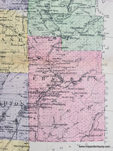 Load image into Gallery viewer, NYO110-Antique-Map-Franklin-County-New-York-NY-Saranac-Lake-1911-Everts-Maps-Of-Antiquity