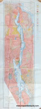 Load image into Gallery viewer, Vibrant original colors of reds, oranges, tans, yellows, greens, blue. Genuine-Antique-Folding-Map-Geologic-Map-of-the-Lake-George-Region-1942-University-of-the-State-of-New-York-Maps-Of-Antiquity