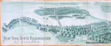 Load image into Gallery viewer, Green chromolithograph color. Genuine-Antique-Map-Guide-of-the-New-York-State-Reservation-at-Niagara-1888-Commissioners-of-the-State-Reservation-at-Niagara-Maps-Of-Antiquity