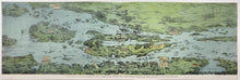 Load image into Gallery viewer, 1937 - Pictorial Map of the Thousand Islands in the St. Lawrence River, showing New Thousand Islands International Bridge connecting United States and Canada - Genuine Antique Booklet with Map