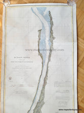 Load image into Gallery viewer, Hand-Colored-Antique-Coastal-Chart-Hudson-River-Sheet-No.-1-from-New-York-to-Haverstraw-**********-United-States-Northeast-1863-U.S.-Coast-Survey-Maps-Of-Antiquity
