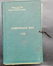 Load image into Gallery viewer, Antique-Map-Adirondack-Map-1908-State of New York Forest, Fish and Game Commission 1908