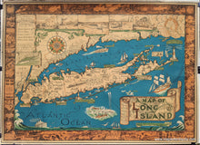 Load image into Gallery viewer, Genuine-Antique-Map-A-Map-of-Long-Island-New-York-Long-Island-1933-Courtland-Smith-Maps-Of-Antiquity