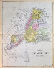 Load image into Gallery viewer, 1911 - Greater New York City Antique Map Genuine Hand-Colored