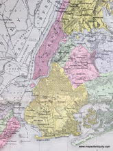 Load image into Gallery viewer, 1911 - Greater New York City Antique Map Genuine Hand-Colored