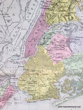 Load image into Gallery viewer, 1911 - Greater New York City Antique Map Genuine Hand-Colored