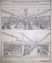 Load image into Gallery viewer, 1876 - South Half Of City Binghamton (Ny) Antique Map Genuine And Engraving