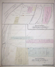 Load image into Gallery viewer, Black-and-White-Antique-Map-and-Engraving-North-Side-Extension-of-Binghamton-/-East-Extension-of-Binghamton-(NY)-United-States-New-York-1876-Everts-Ensign-&-Everts-Maps-Of-Antiquity