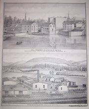 Load image into Gallery viewer, 1876 - Port Dickinson Of Broome County (Ny) Antique Map Genuine
