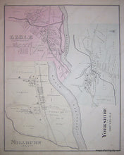Load image into Gallery viewer, Black-and-White-Engraving-Millburn-Lisle-Yorkshire-(NY)-United-States-New-York-1876-Everts-Ensign-&-Everts-Maps-Of-Antiquity