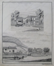 Load image into Gallery viewer, 1876 - Residence Of L.t. Safford J.l. Rounds (Ny) Antique Print Engraving