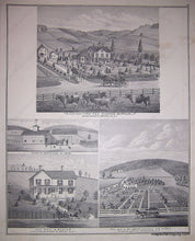 Load image into Gallery viewer, 1876 - Map Of Binghamton Township (Ny) Antique Genuine