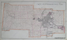 Load image into Gallery viewer, Black-and-White-Engraving-Map-of-Binghamton-Township-(NY)-United-States-New-York-1876-Everts-Ensign-&-Everts-Maps-Of-Antiquity