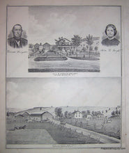 Load image into Gallery viewer, 1876 - Residence Of S.p. Chase Julius S. Corbett Abner Chapman (Ny) Antique Print Engraving