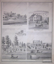 Load image into Gallery viewer, 1876 - Map Of Chenango Township And Fenton (Ny) Antique Genuine
