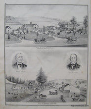 Load image into Gallery viewer, 1876 - Map Of Chenango Township And Fenton (Ny) Antique Genuine