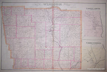 Load image into Gallery viewer, Black-and-White-Engraving-Map-of-Windsor-Township-Castle-Creek-Corbettsville-(NY)-**********-United-States-New-York-1876-Everts-Ensign-&-Everts-Maps-Of-Antiquity