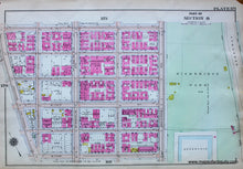 Load image into Gallery viewer, 1916 - New York City Upper Manhattan Fort Washington Park Antique Map Genuine Hand-Colored