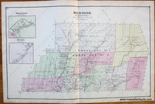 Load image into Gallery viewer, Denning-Olive-Olive-City-Olive-Bridge-Boice-Village-Ulster-County-New-York-1875-Beers-1870s-1800s-19th-century-antique-Maps-of-Antiquity