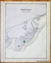 Load image into Gallery viewer, 1875 - Kingston Eddyville Dutch Settlement Flatbush Stony Hollow (Ny) Antique Map Hand-Colored