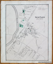 Load image into Gallery viewer, 1875 - New Paltz Lloyd (Ny) Antique Map Hand-Colored Genuine