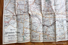 Load image into Gallery viewer, 1905 - The Latest Map Of The Adirondack Region New York South Part Antique Genuine Printed-Color
