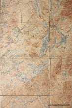 Load image into Gallery viewer, C.1930S - New York Topographic Map Showing The Adirondack High Peaks Antique Genuine Printed-Color