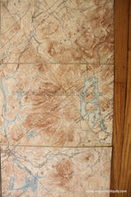 Load image into Gallery viewer, C.1930S - New York Topographic Map Showing The Adirondack High Peaks Antique Genuine Printed-Color