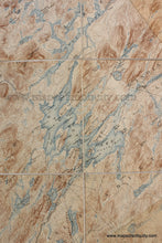 Load image into Gallery viewer, C.1930S - New York Topographic Map Showing Part Of The Adirondacks Antique Genuine Printed-Color