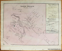 Load image into Gallery viewer, 1876 - Hoosick Falls New York Verso: Pittstown Corners Buskirks Bridge (Hoosick) North West