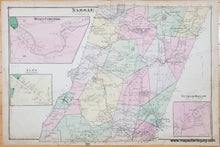 Load image into Gallery viewer, 1876 - Double-sided map: Nassau, New York. Verso Stephentown, Stephentown Flats, Stephentown Center - Antique Map