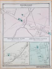 Load image into Gallery viewer, 1876 - Double-sided map: Nassau, New York. Verso Stephentown, Stephentown Flats, Stephentown Center - Antique Map