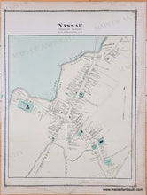 Load image into Gallery viewer, 1876 - Double-sided map: Nassau, New York. Verso Stephentown, Stephentown Flats, Stephentown Center - Antique Map