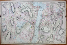 Load image into Gallery viewer, Genuine-Antique-Map-Section-12-Portions-of-Orange-and-Putnam-Counties-New-York--1891-Beers-/-Watson-Maps-Of-Antiquity-1800s-19th-century