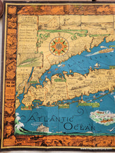 Load image into Gallery viewer, 1961 - A Map Of Long Island Antique Pictorial Genuine