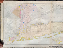Load image into Gallery viewer, Genuine-Antique-Geological-Map-Geological-Map-of-Long-&-Staten-Islands-with-the-Environs-of-New-York-1842-W.W.-Mather-Maps-Of-Antiquity