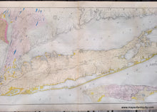 Load image into Gallery viewer, Genuine-Antique-Geological-Map-Geological-Map-of-Long-&-Staten-Islands-with-the-Environs-of-New-York-1842-W.W.-Mather-Maps-Of-Antiquity