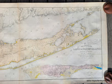 Load image into Gallery viewer, Genuine-Antique-Geological-Map-Geological-Map-of-Long-&-Staten-Islands-with-the-Environs-of-New-York-1842-W.W.-Mather-Maps-Of-Antiquity