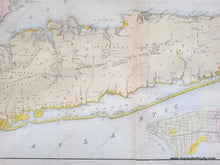 Load image into Gallery viewer, Genuine-Antique-Geological-Map-Geological-Map-of-Long-&-Staten-Islands-with-the-Environs-of-New-York-1842-W.W.-Mather-Maps-Of-Antiquity