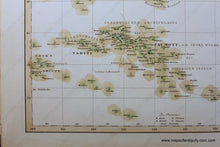 Load image into Gallery viewer, 1852 - Ost-Polynesien. Antique Map Genuine Hand-Colored